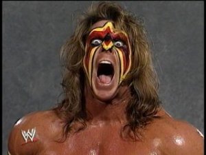 The Ultimate Warrior reacts to reaching the limitations of structuralism and realizing, as Barthes did before him, that no matter how much rocket fuel he loads the spaceship with, his powerslam will never produce a transcendental signifier.