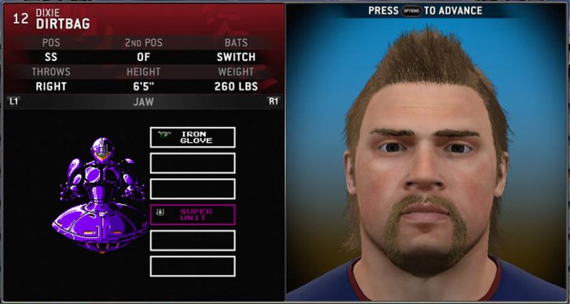 Number DD-420, Code Named Dixie Dirtbag.  A modified version of the emulated Chipper Jones software, popular among the cybermeth addicts of the future.  Moved from 3b to shortstop despite his size.  Hits anything and everything.  Assigned to the Atlanta Braves.