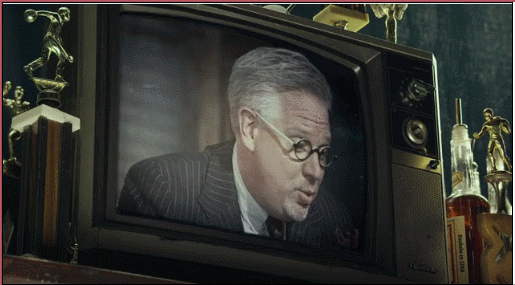 Glen Beck has considerably more speaking time in this film than one of the two main characters of the first two installments.